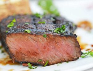 Beef steak on a plate