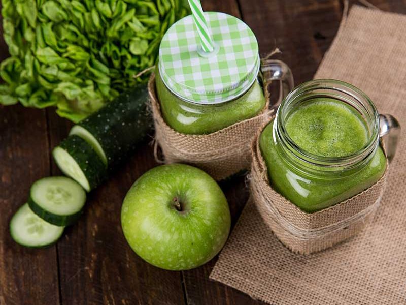 Green Apple, Cucumber & Spinach Juice Recipe