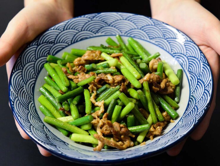 Sauteed Beans with Ground Pork