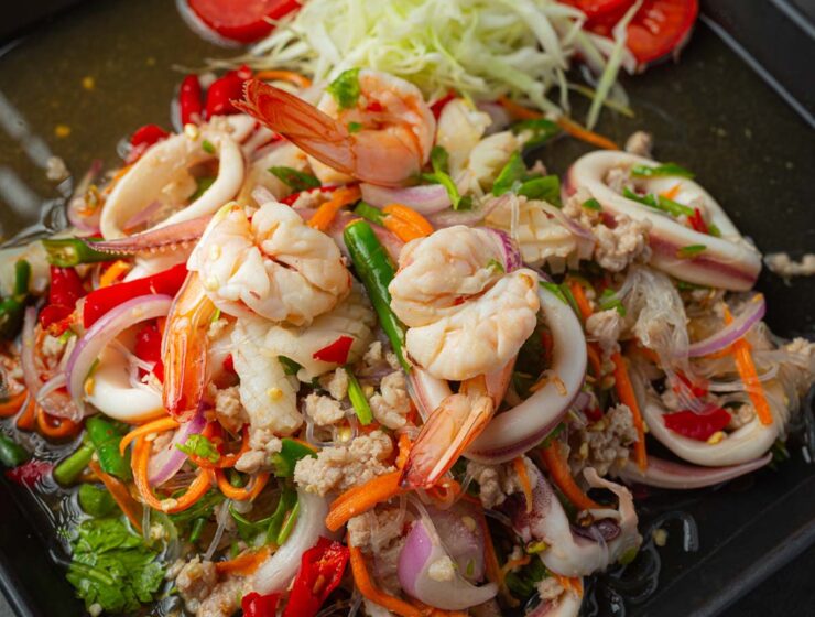 Spicy Thai Mixed Seafood Salad