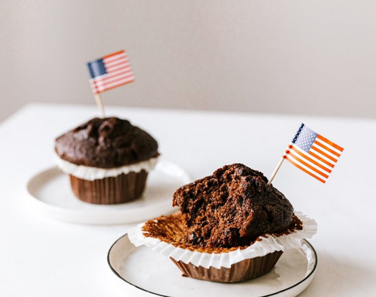 Sweet chocolate muffins