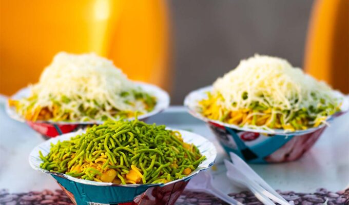 Cheese Corn Bhel Recipe
