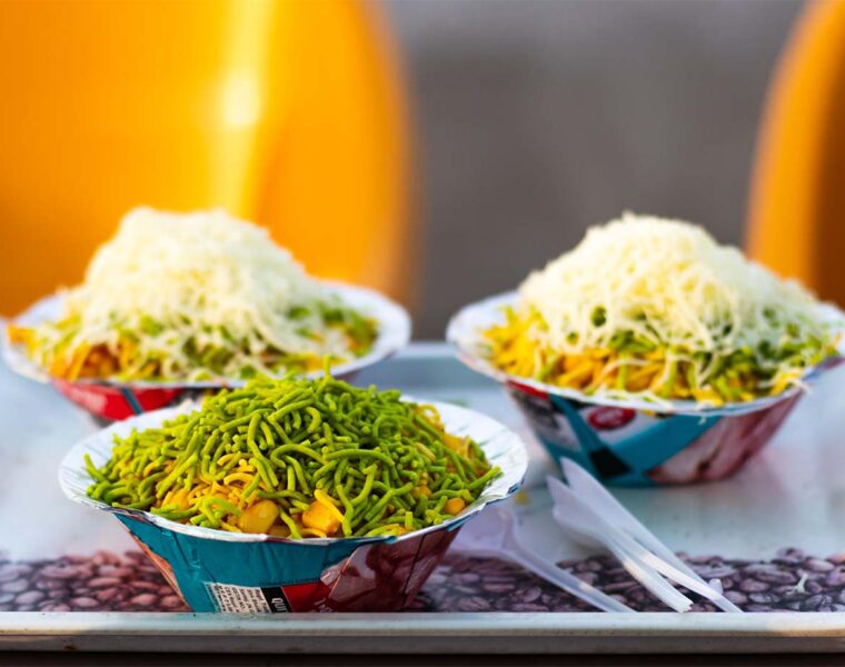 Cheese Corn Bhel Recipe