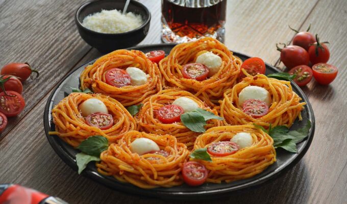 Spaghetti Nests Cheese Balls Recipe