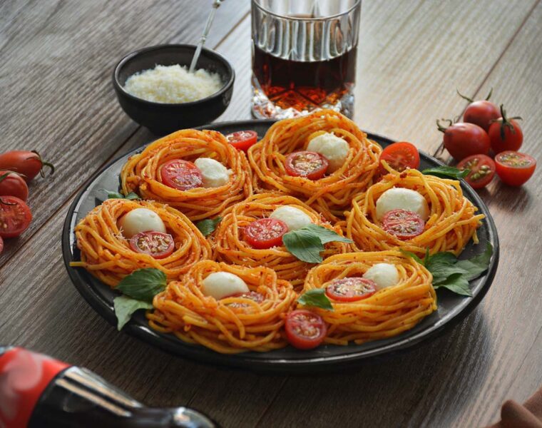 Spaghetti Nests Cheese Balls Recipe